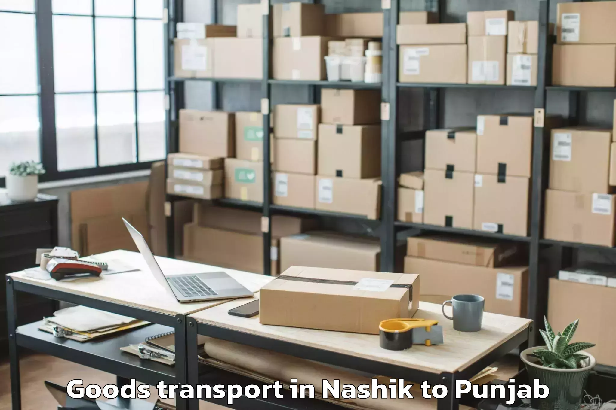 Reliable Nashik to Jagraon Goods Transport